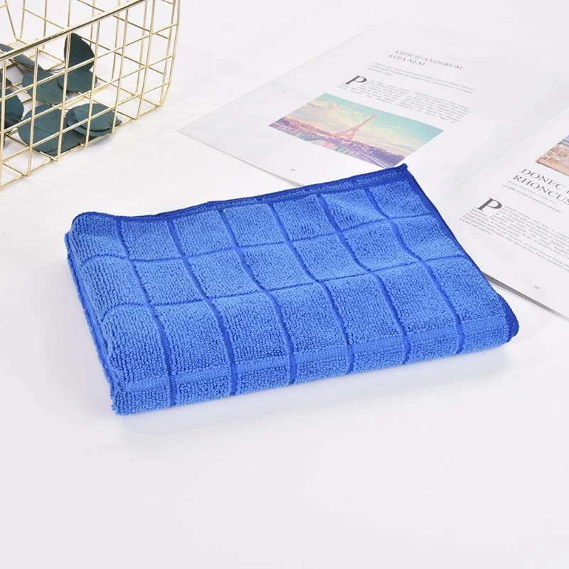 Super Soft Big Grid Warp Knitting Microfiber Cleaning Cloth