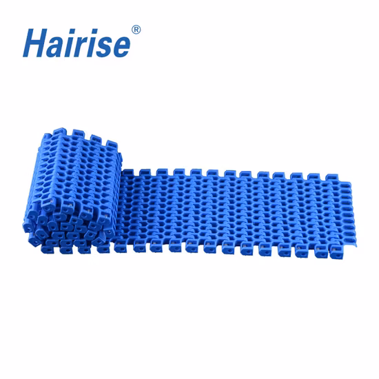 Открытая модульная лента Hairise 2400 Sideflexing Grid для конвейера для транспортировки пищевых продуктов